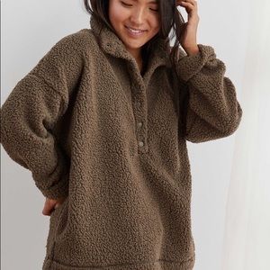 Aerie Cloud Sherpa Oversized Pullover